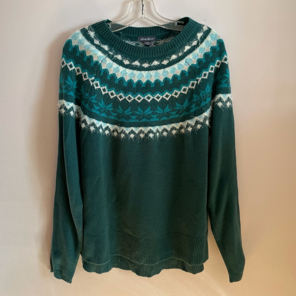Eddie Bauer Fair Aisle Sweater Size M NEW